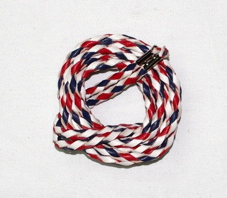 Vest braids, four strand round braid. Two braids in a set.