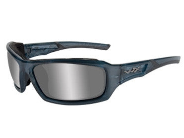 Wiley X. Eoho - Silver flash lense/smoke Steel Blue Frame