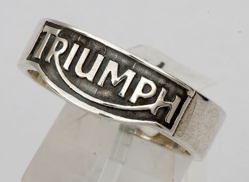 Sterling silver mens Triumph ring #1083