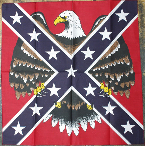 Rebel Eagle. Bandana 54 cm x 55 cm square. Assorted designs. Poly Cotton