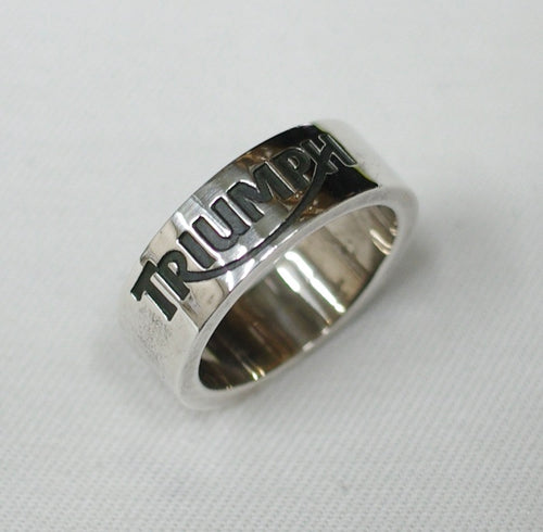 Sterling silver mens Triumph ring #1082 thick band