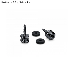 ®Schaller Buttons for S-Locks. Medium Standard Screw. Nickel, Black or Gold