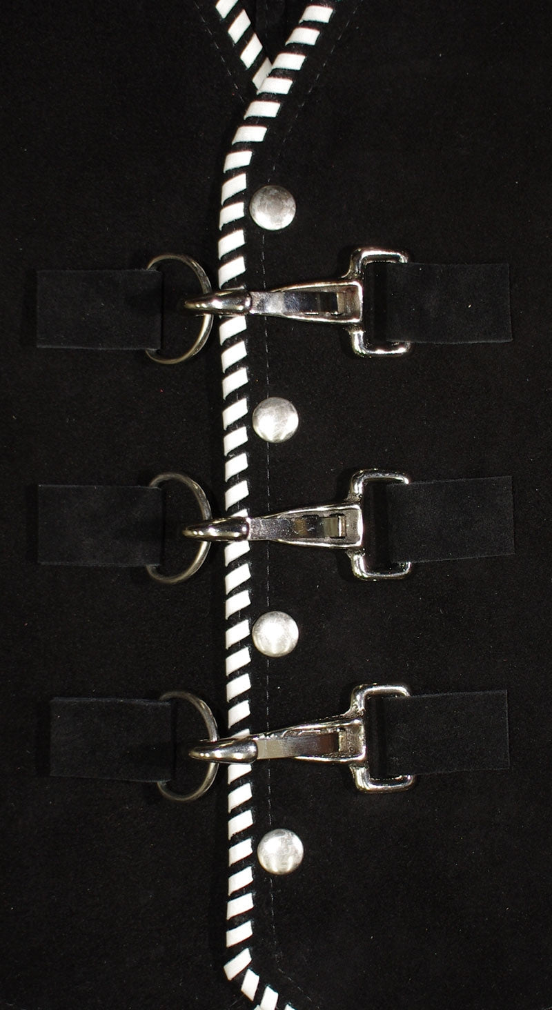 Vest hardware, 3 nickle clips to secure your vest