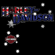 Harley-Davidson Australia flag vertical. Long sleeve with custom matching sleeves