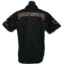 Harley-Davidson Retro Pitt Crew dress shirt, twin button pockets, short sleeve
