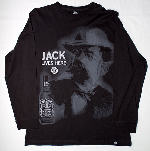 Jack Daniel's   Jack Lives Here. Charcoal Long sleeve Tee-shirt