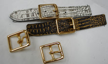 Real Gold plated brass buckles 25 mm wide