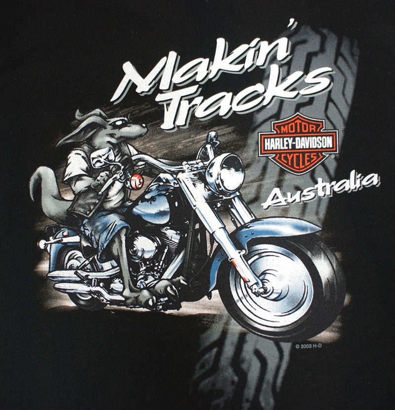 Harley-Davidson Makin Tracks, Black Tee-shirt