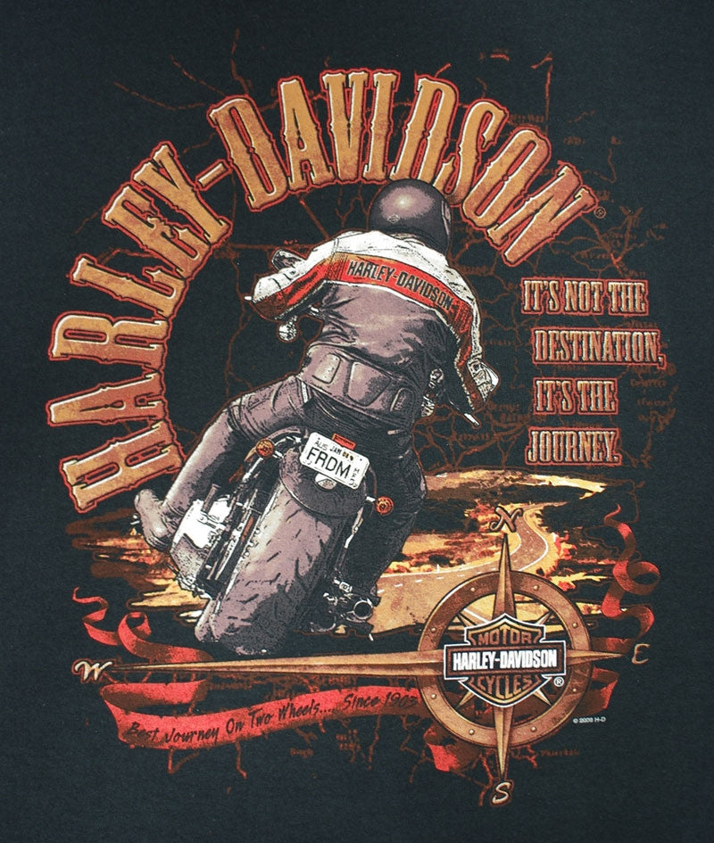 Harley-Davidson It's Not the Destination, It's the Journey, Black Tee-shirt
