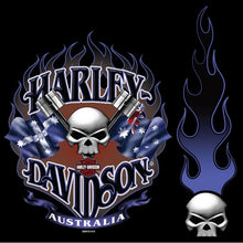 H-D Aussie Piston Skulls Long Sleeve Tee