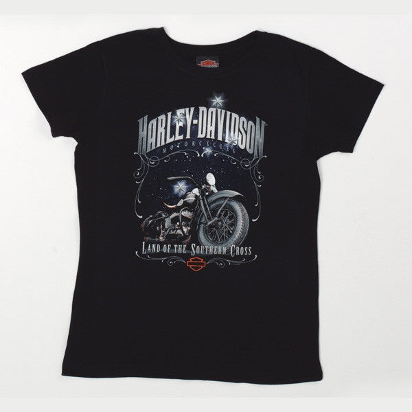 H-D Land of the Southern Cross Ladies fitted crew neck Tee-shirt