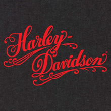 H-D Harley-Davidson Red Script grey hoodie fitted long sleeve pull over hoodie