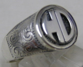 Sterling silver (925) mens HD ring #1145