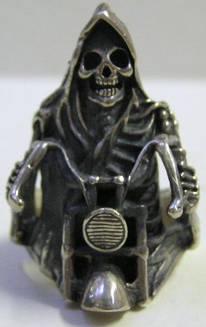 Sterling silver (925) mens Reaper ring #G49