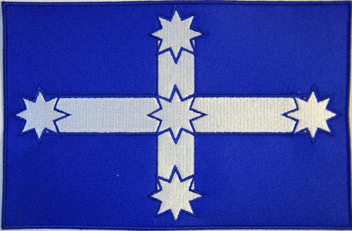 Eureka flag. 100mm wide embroidered patch