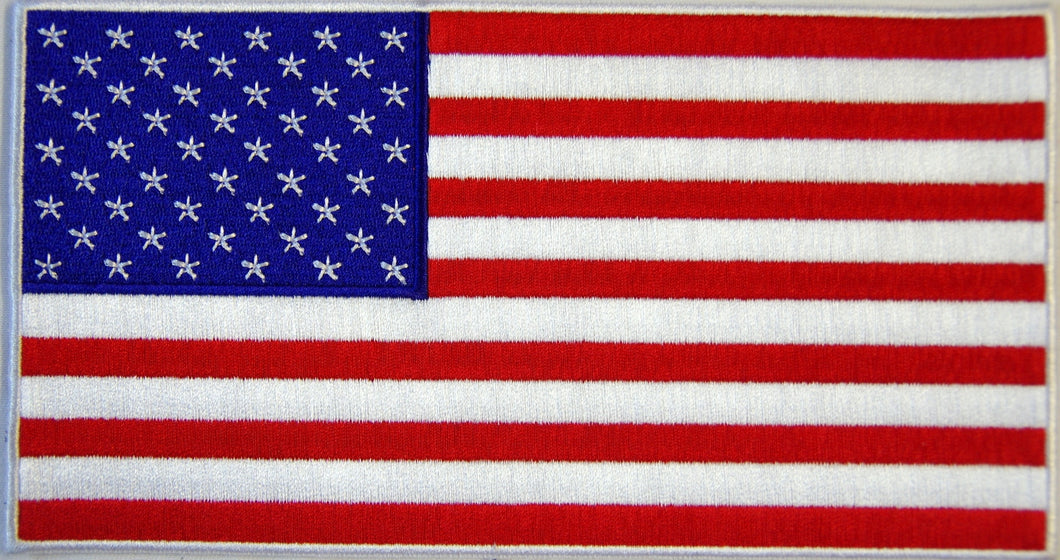 American flag. 205mm wide x 110 high embroidered patch