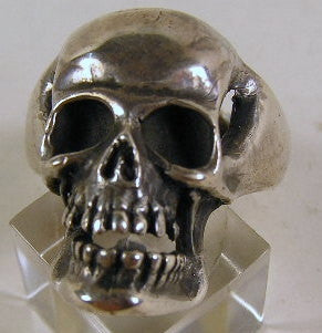 Sterling silver (925) mens large skull ring #573