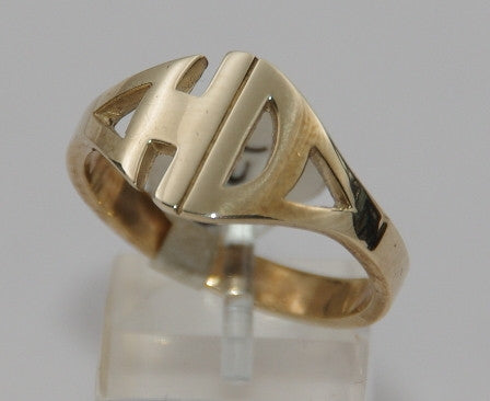 Gold 9ct HD ring. #762/9ct