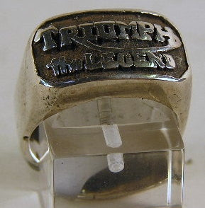 Sterling silver mens Triumph ring #170