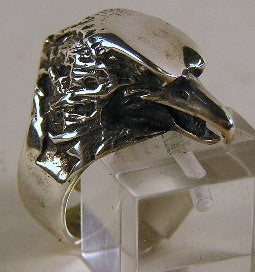 Sterling silver mens Eagle ring #G46