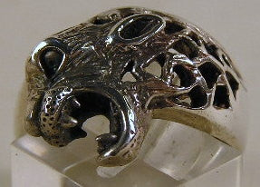 Sterling silver mens Panther ring #539
