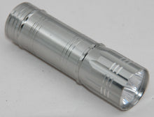 Small led torch 9 cm long, 3 LED's with aluminium body.