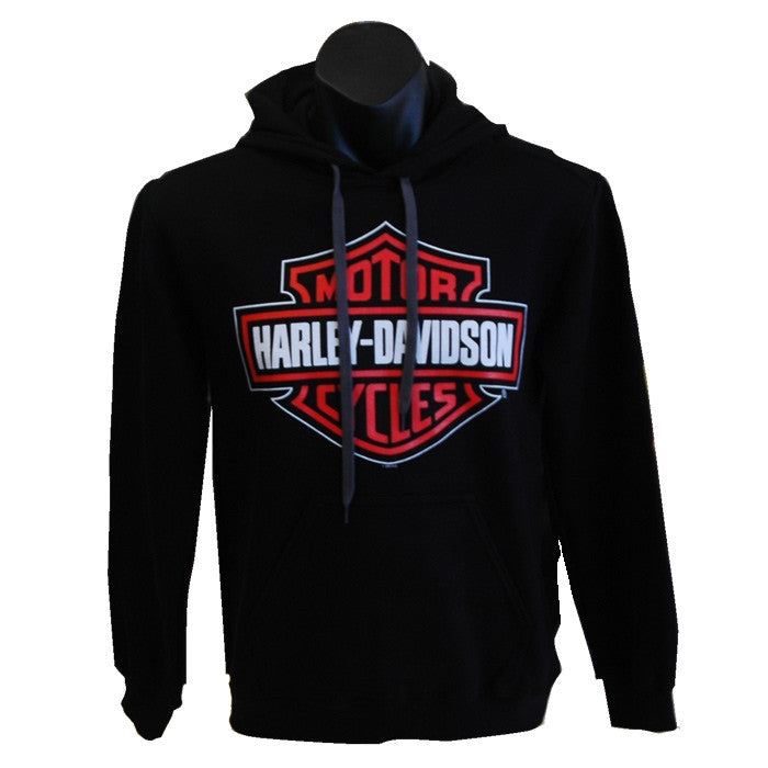 H-D Harley-Davidson Bar and Shield Kanga pouch hoodie
