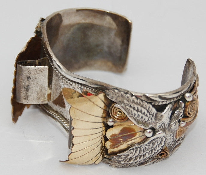 Sterling silver eagle store cuff bracelet