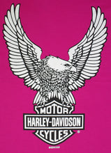 Harley-Davidson Eagle Bar and Shield, Hot Pink, Womens Tee-shirt