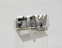Sterling silver (925) mens, FTW, ring