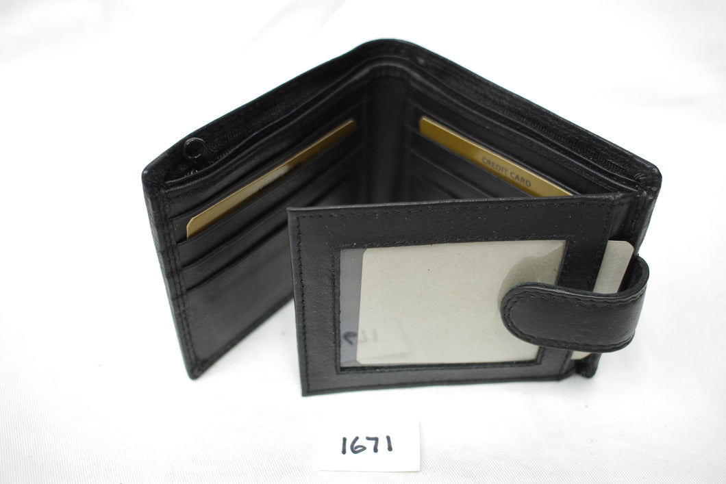 Mens leather wallet RFID #1671