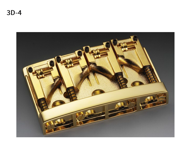 Schaller 4 string bass bridge. 3D 4